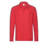 Fruit of the Loom Hommes Manches Longues Cotton Polo Piqué S-3XL