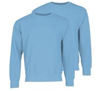 Fruit of the Loom Lot de 2 sweat-shirts classiques Set-In + sac en tissu MyShirt GRATUIT, XL