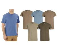 Fruit of The Loom Men's Pocket T-Shirts 5-Pack Assorted Colors. Sizes- M-XL (Large 42-44)