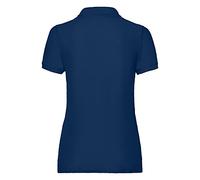 Fruit of the Loom Polo à manches courtes pour femme 65 % polyester/35 % coton - Bleu - (X-Large)