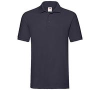 FRUIT OF THE LOOM Polo à Manches Courtes pour Homme - Bleu - Large