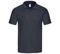 Fruit of the Loom Polo original 63-505-0 Polo en coton pour homme, bleu foncé, L