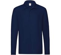 Fruit of The Loom Polo unisexe premium manches longues, dblue, M
