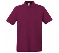 Fruit of the Loom Polo SS035M – Homme – Rouge (Bordeaux) – Small