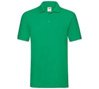 Fruit of the Loom SS035M, Polo T-shirt - Homme - Vert (Kelly) - Large