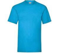 Fruit Of The Loom - T-shirt à manches courtes avec col ras du cou pour homme - Bleu - Large