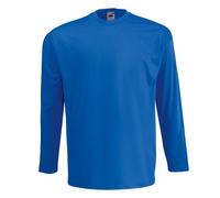 Fruit of The Loom T-Shirt à Manches Longue - Bleu - X-Large