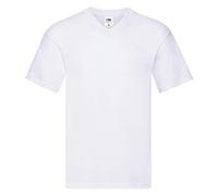 Fruit of the Loom - T-Shirt col V Original - Homme (XL) (Blanc)