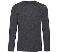 Fruit of the Loom - T-Shirt - Homme (L) (Gris foncé chiné)