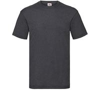Fruit of the Loom - T-Shirt Manches Courtes - Homme (L) (Gris foncé chiné)