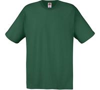 Fruit of The Loom T-Shirt Original pour Homme, Vert Bouteille, M