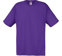 Fruit of the Loom T-Shirt Original pour Homme, Violet, M