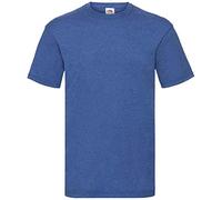 Fruit of the Loom Valueweight T-shirt S M L XL XXL XXXL, Retro Heather Royal., L