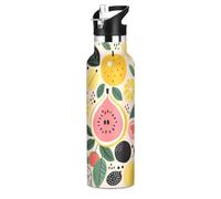 Fruits MûRs Baies Bouteille d'eau pour Enfants en Acier Inoxydable,Gobelet Isotherme Sous Vide pour Filles Garçons