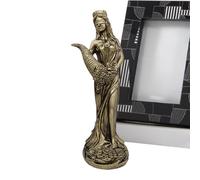 Fruusv Goddess of Fortune Sculpture, Resin Miniature Greek Luck Lady Statue, Good Fortune Sculpture, Exquisite Home Interior Ornament for Families, Lovers, Prosperity Gift