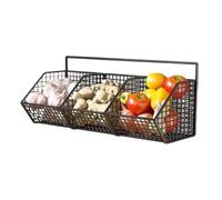Fruusv Paniers de cuisine à 3 compartiments pour fruits et