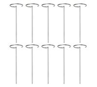Fryer Spits - Lot de 10 Piques Brochettes Verticales en Métal pour Friteuse à Air - Brochettes à Brochettes en Acier Inoxydable - Pour BBQ Kabob Viande