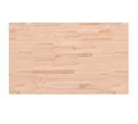 fsahslih Plateau de table rectangulaire en bois de hêtre massif 100 x 60 x | Pièces uniques naturelles pour salle à manger ou cuisine : surface en hêtre non traité pour vos propres projets de