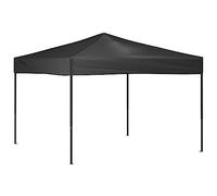 fsahslih Tonnelle pliante - 3 x 3 m - Anthracite - Tente pliable avec cadre en acier solide - Tente de jardin pour jardin, camping, fêtes et marché aux puces - Tonnelle pop-up avec housse de toit