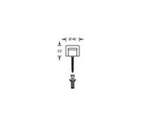 FSB Butée de porte murale FSB 38 3880 caoutchouc noir L.32mm Quantité:1