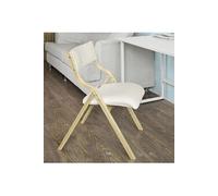 FST40-W Chaise pliante en bois avec assise rembourrée, Chaise pliable pour Cuisine, Bureau, etc.