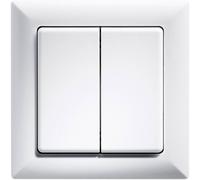 ELTAKO FT55-rw Bouton-poussoir blanc pur avec bascule et bascule double (30000592)