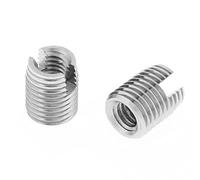 FTVOGUE 20 pièces Inserts filetés vis à fente autotaraudeuses écrou réducteur de filetage ensemble de réparation hélicoïdal M4 x 8mm