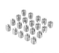 FTVOGUE 20pcs Insert fileté autotaraudeur à visser, Insert de réparation de filetage en acier inoxydable M8 x 15mm