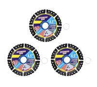 FTVOGUE 3 Pièces Lames de Scie Diamantées de 4,5 Pouces pour Meuleuse D'angle Disques de Coupe en Marbre Disques de Coupe en Granit de en Pierre avec Noyau en Acier