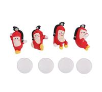 FTVOGUE 4 Pièces Figurines d'extincteur en Résine Ensemble de Mini Statues 5,7 X 4,3 Cm Petit Décor de Pompier pour étagère de Bureau Bricolage Artisanat Maison Bureau Homme Grotte