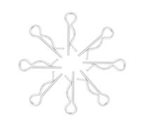 FTVOGUE 50pcs R Type Goupille À Goupille Clips Zingué Goupilles De Retenue Pinces 1*18mm