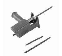 FTVOGUE Adaptateur de Scie Alternative, Fixation de Convertisseur de Foret en Métal et Plastique avec 3 Lames de Scie, Coupe de Tube de 65 Mm en Bois de 20 Mm, pour les Utilisateurs de Bricolage en