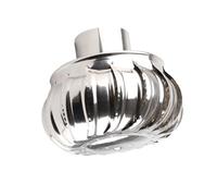 FTVOGUE Aérateur de Toit Inox Automatique Silencieux 110mm | Capuchon de Cheminée Rotatif, Construction en Métal Antirouille, Grille D'aération de Grenier Résistante au Vent,