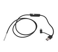 FTVOGUE AN100-3.9 Caméra D'Inspection Endoscopique HD 3,9 Mm Endoscope IP67 étanche 6 LED Réglables Résolution 1280 X 720 avec Câble USB de Type C pour Inspection de Vidange de Tuyau (Cordon souple