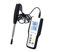 FTVOGUE Anémomètre Thermique avec écran LCD, Sonde Extensible de 1000 Mm | Conception Portative, Capteur Sensible, Mesure Multi-unités M/s Km/h MPH, Volume D'air CFM CMM, Grand écran rétroéclairé,