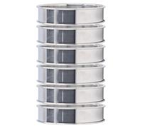 FTVOGUE Anneaux à Crumpets, Moules de Cuisson en Acier Inoxydable, Anneaux à Muffins Anglais Faciles à Démouler avec Conception à Double Rouleau pour Crêpes et Tartes, Idéaux pour les Boulangers (10