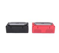 FTVOGUE Barre Omnibus 300 A, Bloc de Distribution d'énergie en Cuivre Pur à 4 Goujons, Barre Omnibus Terminale M10 avec Boîtier PC, 4 Positions pour Systèmes d'alimentation de Voiture, Bateau,