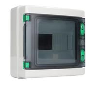 FTVOGUE Boîte de Disjoncteur, Boîte de Distribution sur Rail DIN ABS, Couvercle Transparent IP65 à 8 Voies, Résistant aux Chocs, Installation Facile pour Station de Recharge EV, Atelier à Domicile,