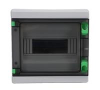 FTVOGUE Boîte de Distribution D'énergie, 9 Voies, Robuste, étanche, Disjoncteur, pour Usage Extérieur et Intérieur, Plastique ABS Noir