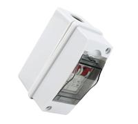 FTVOGUE Boîte de Distribution d'énergie ABS PC Boîte Extérieure C6 C20 IP65 Accessoires de Commutation avec Interrupteur Interne Stable Installation Facile Boîtier Ignifuge pour Bureaux Garages