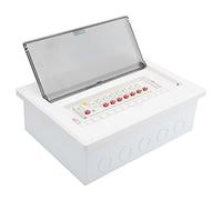 FTVOGUE Boîte de Distribution électrique Unité de Consommation en Plastique 7 Voies 63A 230 400 V Installation Dissimulée pour Circuits d'éclairage Domestique Panneau de Distribution Mural encastré