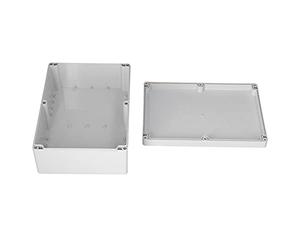 FTVOGUE Boîte de Jonction électrique Boîte d'alimentation Isolée en ABS 263 X 185 X 95 Mm IP65 Ignifuge Installation Facile pour Armoires de Commande Boîtes de Distribution Projets électroniques