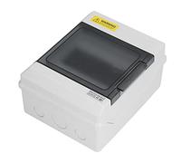FTVOGUE Boîte de Jonction sur Rail DIN à 6 Voies étanche IP66, Boîtier en Plastique, Coque en PC ABS, Couvercle Transparent, Installation Facile pour équipement électrique Intérieur et