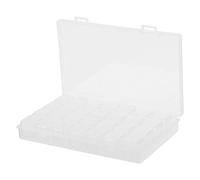 FTVOGUE Boîte de Rangement pour Peinture Diamant, Organisateur de Perles en PP, 28 Grilles 6,9 X 4,1 X 1,0 Pouces, pour Accessoires de Peinture Diamant, Perles, Bijoux, Graines et Petites Vis