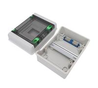 FTVOGUE Boîtier de Distribution D'énergie Robuste et étanche, Boîtier de Disjoncteur à 5 Voies pour Usage Extérieur, Matière Plastique ABS