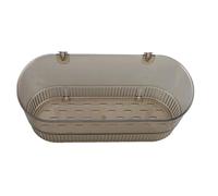 FTVOGUE Caddie de Douche à Ventouse, Support de Rangement Mural en | Organisateur de Salle de Bain avec Trous de Drainage, Support sans Perçage pour Articles de Toilette, épices, Dortoir et