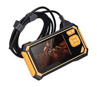 FTVOGUE Camescope D'inspection Industrielle, Câble Semi-rigide de 5 M, | Vidéoscope serpent, luminosité réglable à 6 LED, objectif unique 1080P, sonde à col de cygne indéformable, accès aux