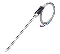 FTVOGUE Capteur Thermocouple de Type K, Capteur de Température à Sonde en Acier Inoxydable 32 à 1112 Degrés F, 7 Mm X 200 Mm WRNT 01 pour la Détection de Température de Contrôle Industriel (oncle