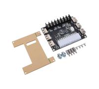 FTVOGUE Carte Adaptateur Secteur ATX, avec 6 Ports USB, Sortie 5 V 2,1 A | avec Interrupteur Tactile, pour Tester L'alimentation de L'ordinateur