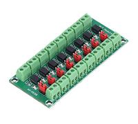 FTVOGUE Carte D'isolation Optocoupleur 8 Canaux 3,6-30V, Module | Matériau PCB, Signal de Commande 3,6-24 V, Optocoupleur 817, Résistant aux Interférences, Pilotage Haute tension.